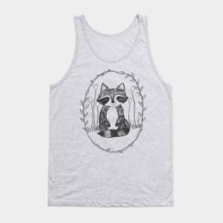 Portrait of a Raccoon Tank Top